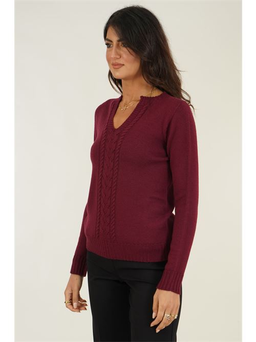 Maglia in pura lana Valeria Ghittori | 1287BORDEAUX
